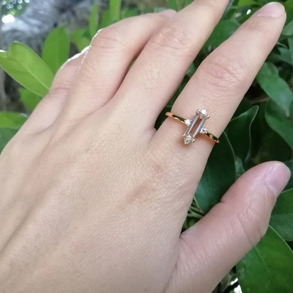 Vermeil 5A Zirconia Ring - Picture 4 of 6